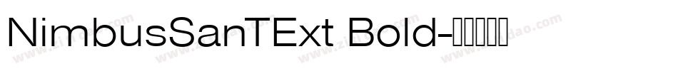 NimbusSanTExt Bold字体转换
